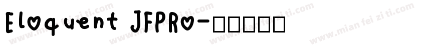 Eloquent JFPRo字体转换